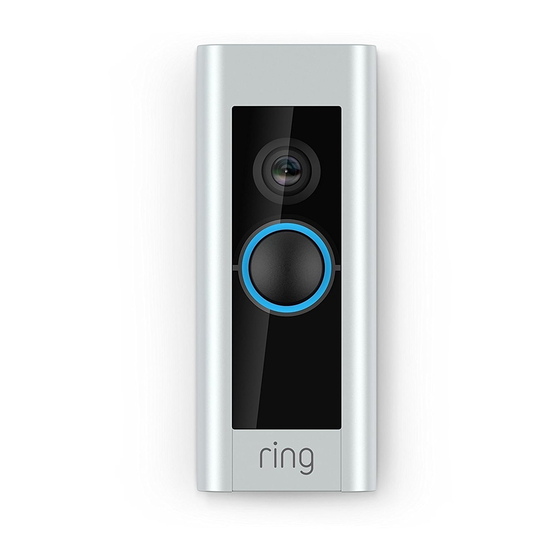 ring Video Doorbell Pro Manual