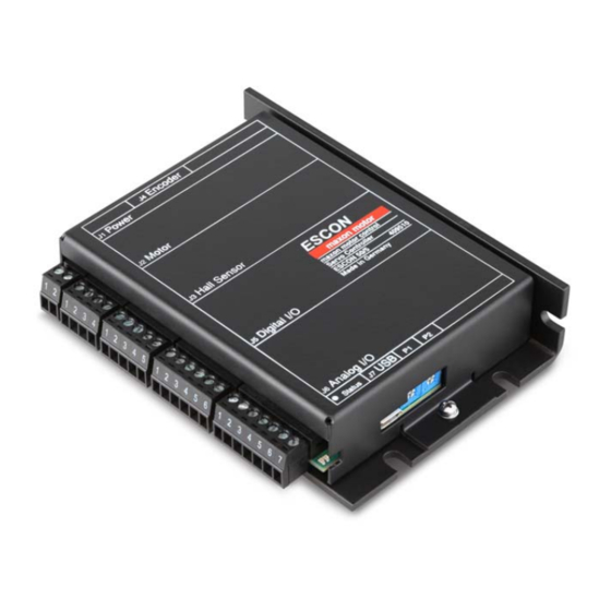 maxon motor ESCON 50/5 Hardware Reference Manual