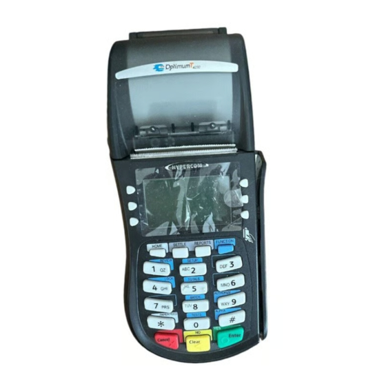 Hypercom T4200 Series Quick Reference Manual
