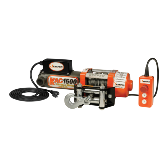 Keeper KAC1500 Owner's Manual