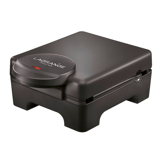 Lagrange Tarti Gaufres 029114 Manual
