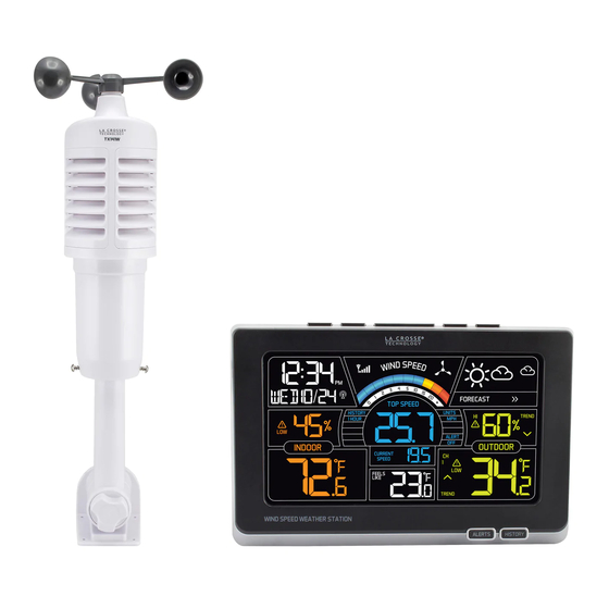 La Crosse 327-1417 - Wireless Color Weather Station Wind