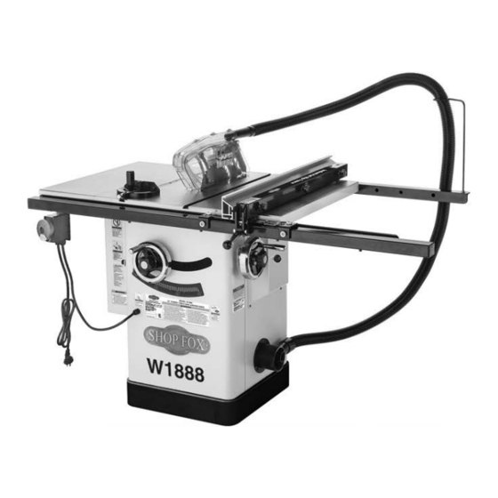WOODSTOCK SHOP FOX W1888 OWNER'S MANUAL Pdf Download ManualsLib