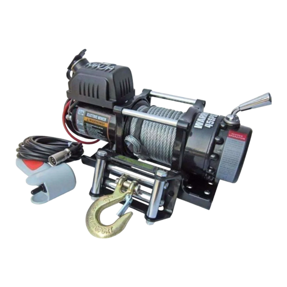 NINJA WARRIOR WINCHES 4500 ASSEMBLY & OPERATING INSTRUCTIONS Pdf