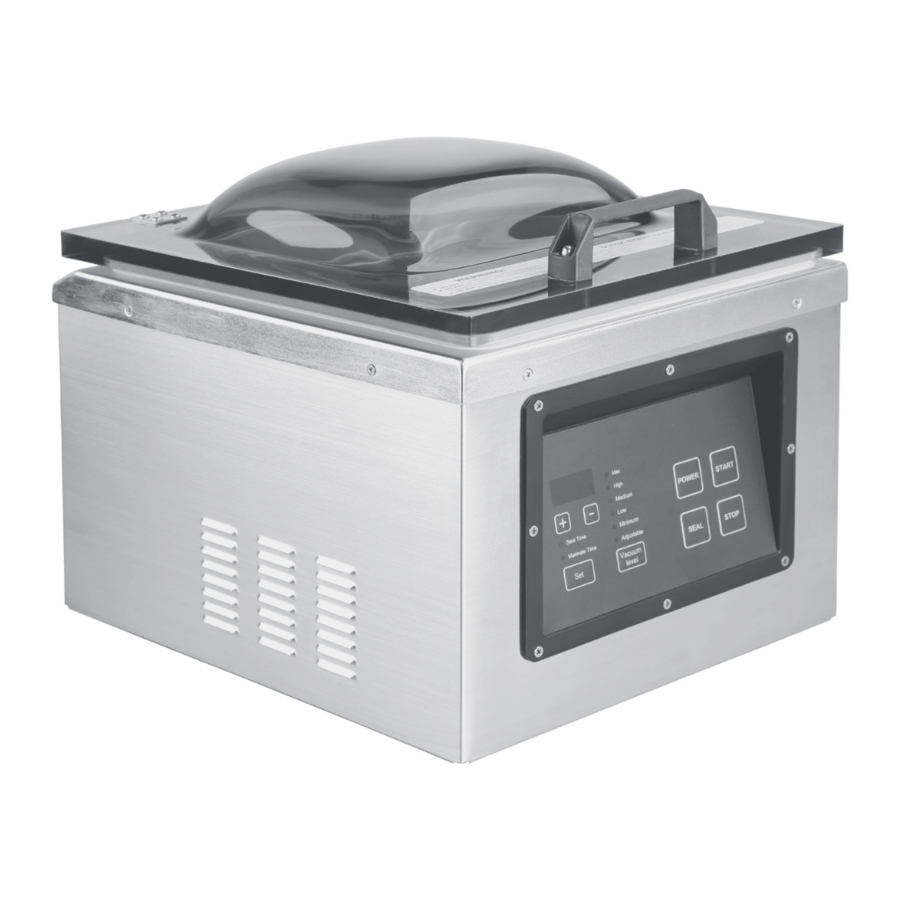 Excalibur EPCV Professional Chamber Vacuum Sealer Manual