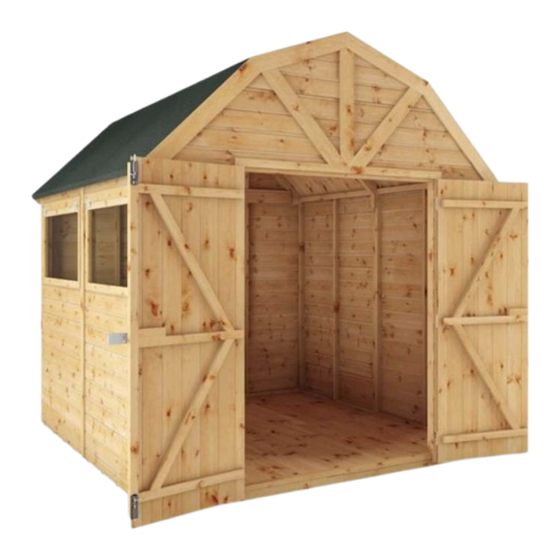 Mercia Garden Products Groundsman Dutch Barn 8x8 General Instructions Manual