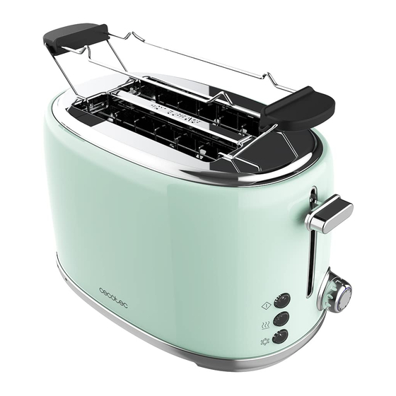 cecotec TOAST&TASTE 1000 RETRO DOUBLE INOX Instruction Manual