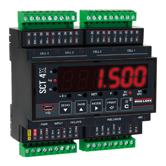 Rice Lake SCT-4X-Ethernet/IP Quick Start Manual