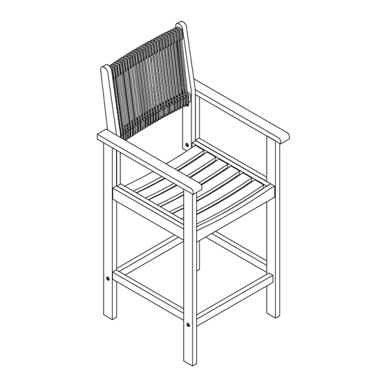 Royalcraft ROPE BAR CHAIR Assembly Instructions