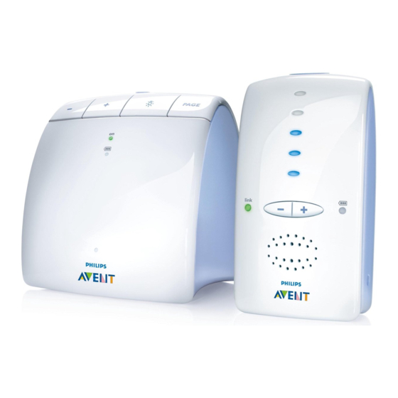 Philips AVENT SCD510 - Avent DECT Baby Monitor Monitoring System Manuals