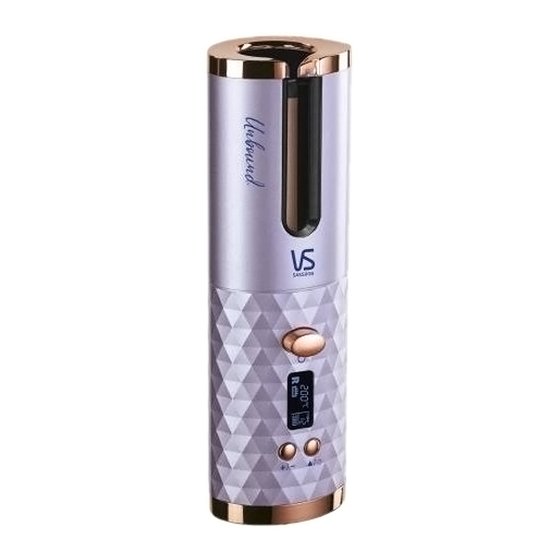 VS Sassoon Unbound VSC510UA Instruction Booklet