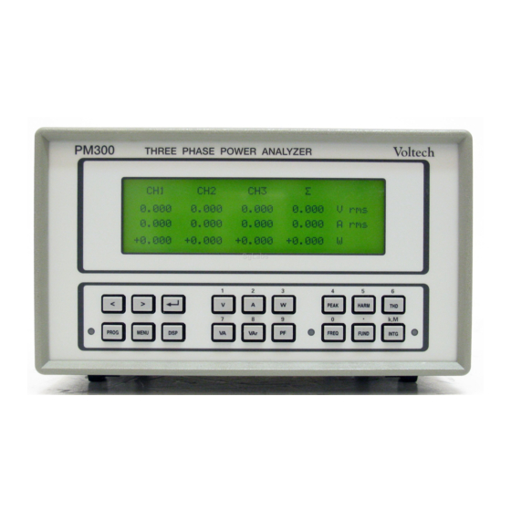 Voltech PM100 User Manual