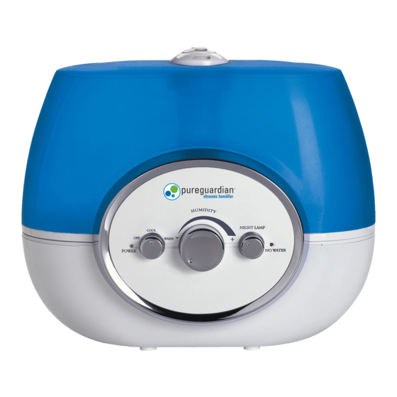 GUARDIAN PUREGUARDIAN H1510 USE & CARE INSTRUCTIONS MANUAL Pdf Download