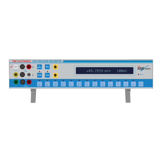 TIME ELECTRONICS 5075 USER MANUAL Pdf Download | ManualsLib