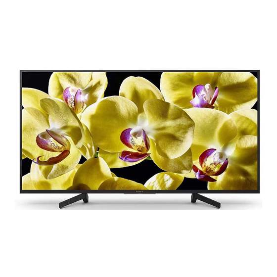 SONY BRAVIA KD49X8000G SETUP MANUAL Pdf Download ManualsLib