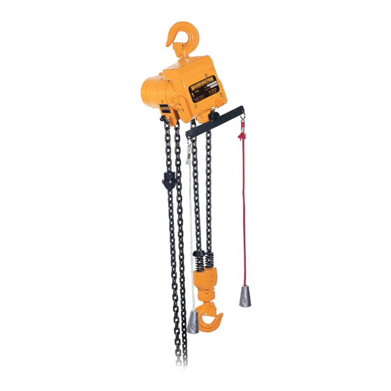 KITO HARRINGTON TCR SERIES OWNER'S MANUAL Pdf Download ManualsLib