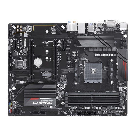 Gigabyte B450 GAMING X User Manual