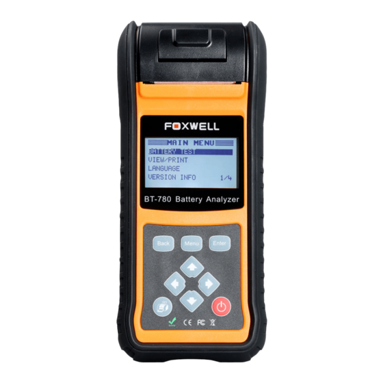 Foxwell BT780 User Manual