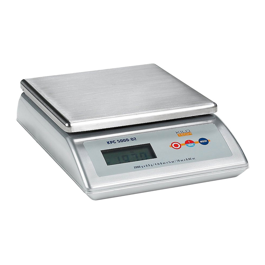 Kilotech KPC 5000 Quick Start Manual