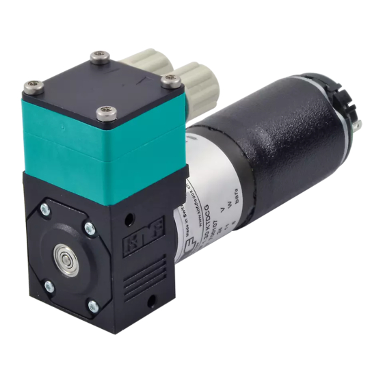 KNF NF 1.30 Operating And Installation Instructions