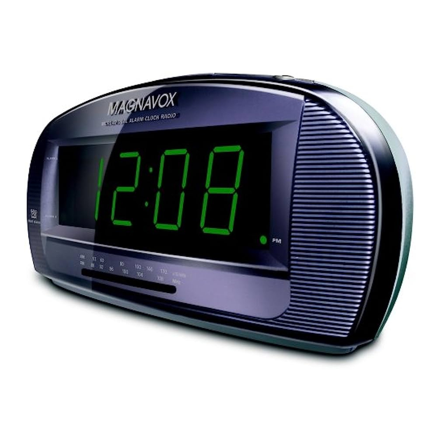 Magnavox MCR140 Dual Alarm Clock Manuals
