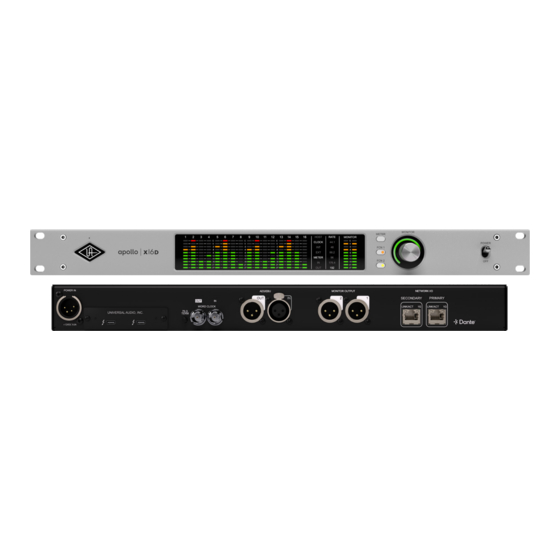 Universal Audio Apollo X Series Hardware Manual