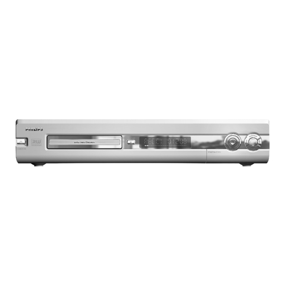 Philips VideoPlus DVDR75 Operating Instructions Manual