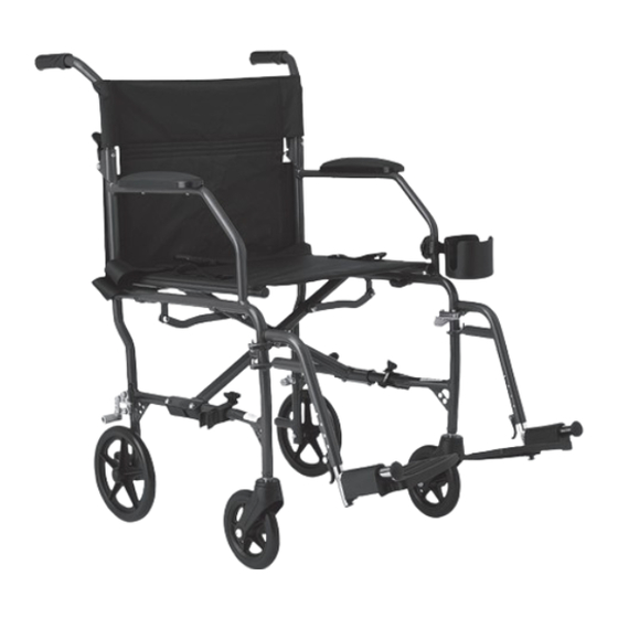 Medline MDS808200F3R Transport Chair Manuals