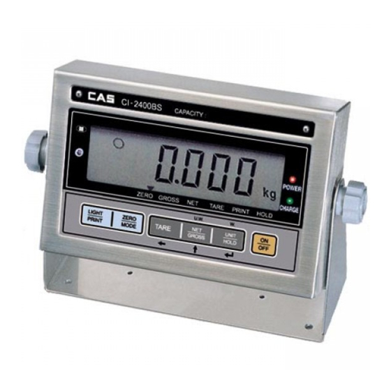 CAS CI-2400BS Owner's Manual