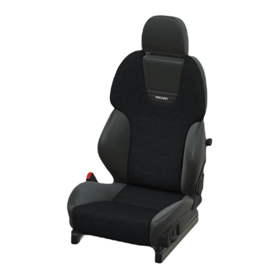 RECARO Style Operating Instructions Manual