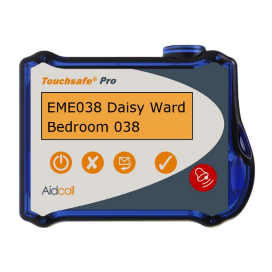 Aidcall Touchsafe Pro Installation Manual