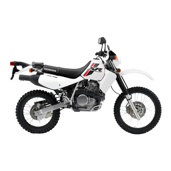 Honda XR650L 2021 Manual