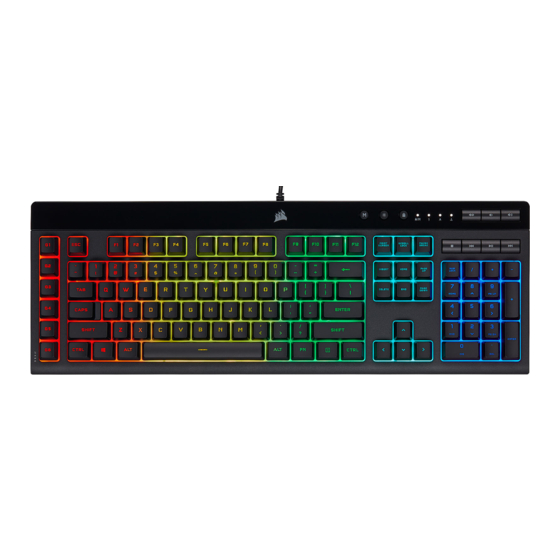 CORSAIR K55 RGB MANUAL Pdf Download ManualsLib