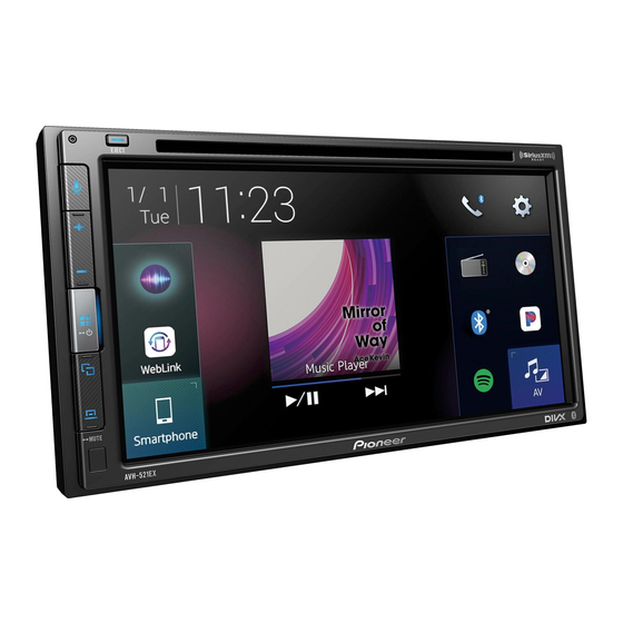 PIONEER AVH-521EX OPERATION MANUAL Pdf Download | ManualsLib PIONEER AVH-521EX OPERATION MANUAL Pdf Download