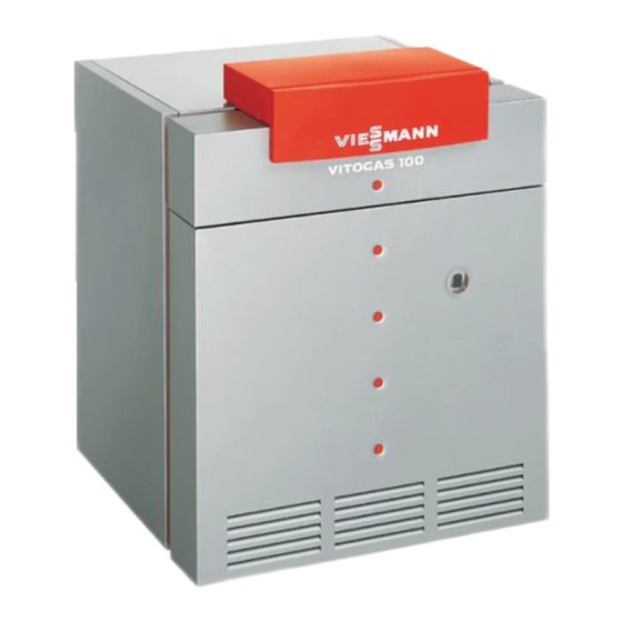 Viessmann Vitogas 100 Service Instructions Manual