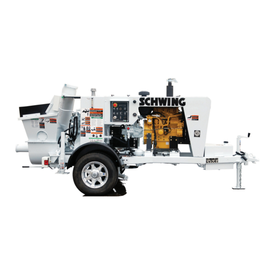 Schwing SP 305 Operation Manual
