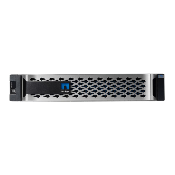 NETAPP AFF A250 MANUAL Pdf Download ManualsLib