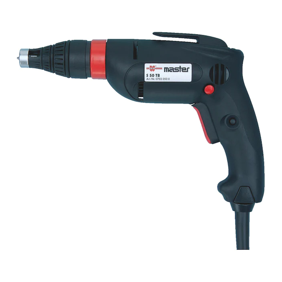 Würth master S 50 TB Operating Instructions Manual