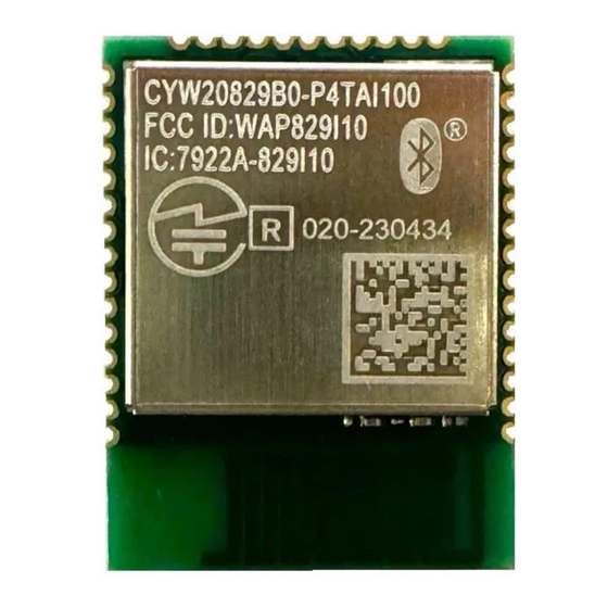 Infineon AIROC CYW20829B0-P4TAI100 Manual