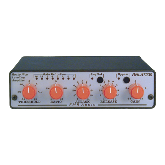 FMR Audio RNLA7239 Quick Start Manual