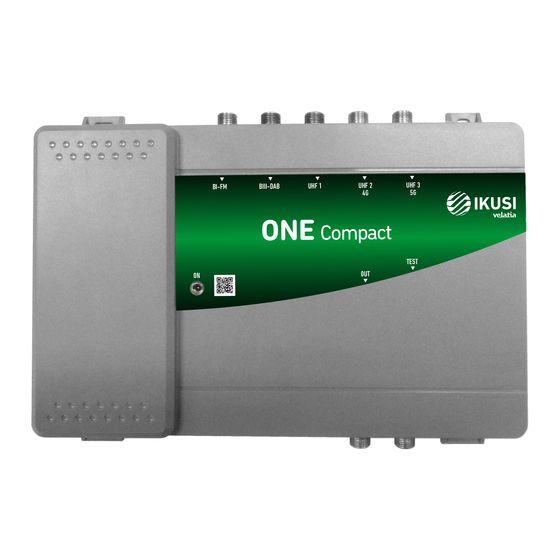 IKUSI ONE Compact Configuration And Setting Manual