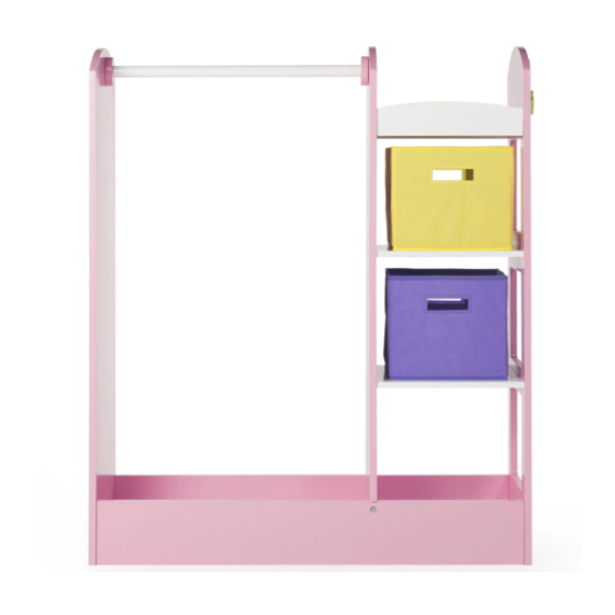 Guidecraft See and Store Dress Up Center Pastel G98103 Assembly Instructions