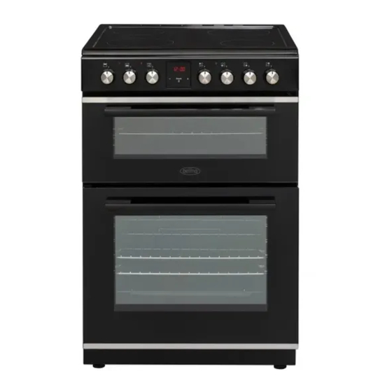 belling 60cm freestanding oven with ceramic cooktop