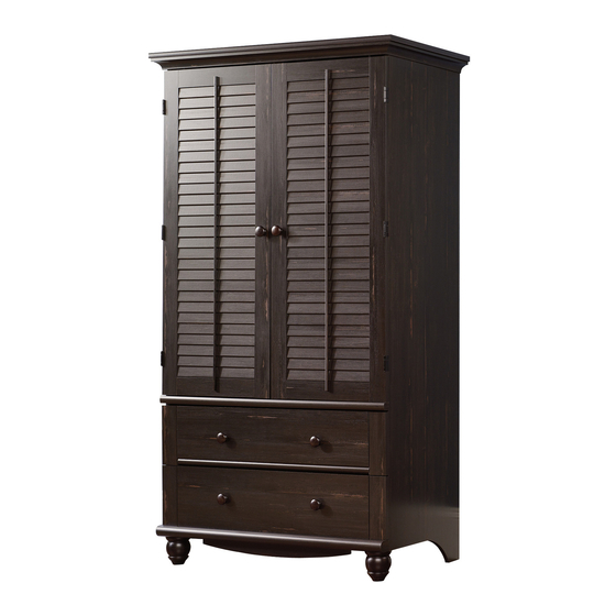 SAUDER ARMOIRE HARBOR VIEW 401322 MANUAL Pdf Download ManualsLib