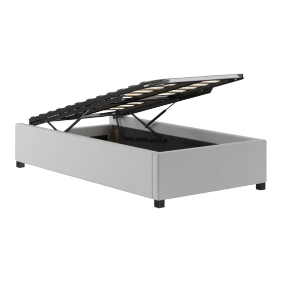 BROSA SINGLE SIZE UPHOLSTERED GASLIFT BED BASE ASSEMBLY MANUAL Pdf