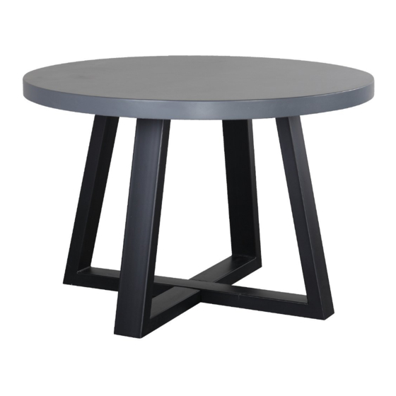 BROSA MARIN ROUND DINING TABLE ASSEMBLY MANUAL Pdf Download | ManualsLib