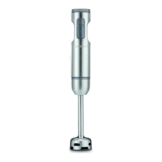 CUISINART SMART STICK CSB87C INSTRUCTION AND RECIPE BOOKLET Pdf