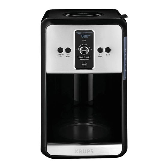 KRUPS SAVOY EC411 MANUAL Pdf Download ManualsLib