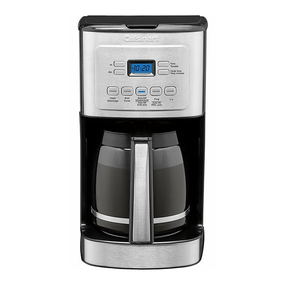 COSTCO CUISINART BREW CENTRAL QUICK REFERENCE MANUAL Pdf Download ManualsLib