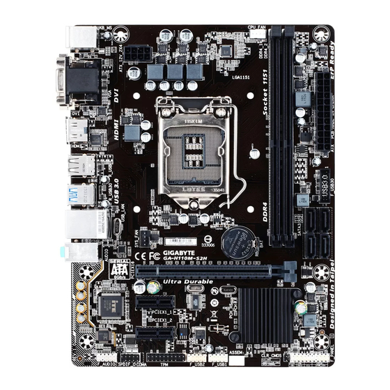 GIGABYTE GAH110MS2H USER MANUAL Pdf Download ManualsLib